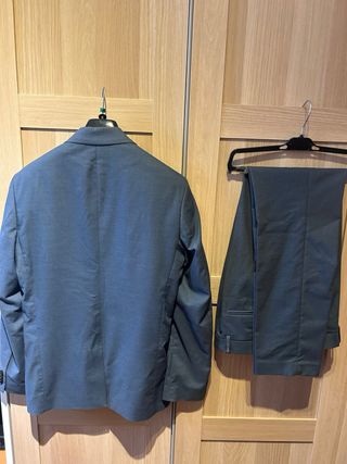 Completo Uomo H&M Grigio Blu Taglia 46