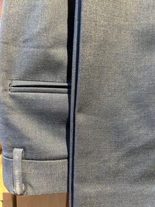 Completo Uomo H&M Grigio Blu Taglia 46