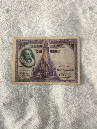 Billete 100 Pesetas Banco de España 1928