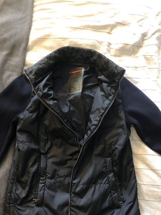 Prada Plumífero Lana Negro