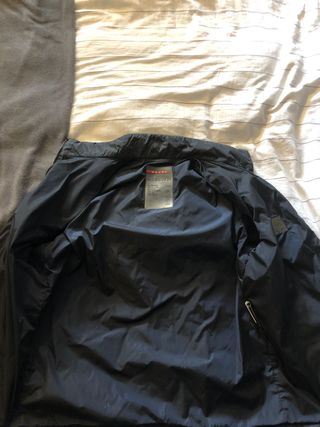 Prada Plumífero Lana Negro