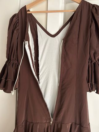 Traje de flamenca marrón talla 40/42