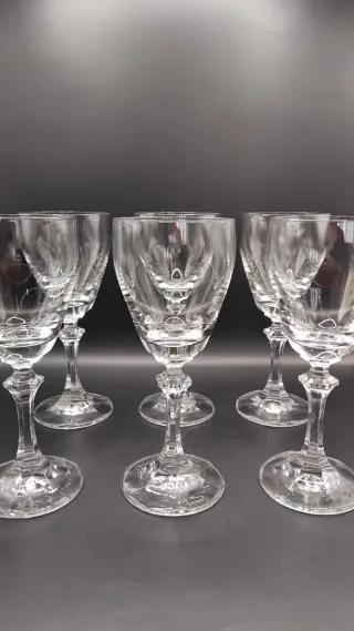 🇩🇪 Copas vino dulce de cristal de Bohemia 6