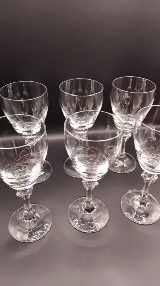 🇩🇪 Copas vino dulce de cristal de Bohemia 6