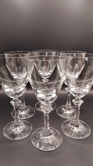 🇩🇪 Copas vino dulce de cristal de Bohemia 6