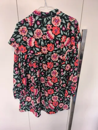 Vestido camisero estampado