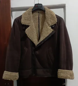 Giacca marrone shearling
