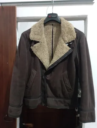Giacca marrone shearling