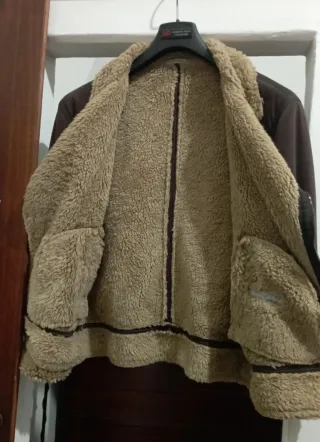 Giacca marrone shearling