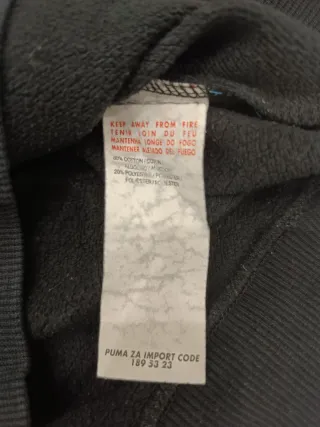 Felpa Puma Donna Nera Taglia XS