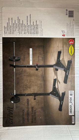 Rack de pesas para barra y discos