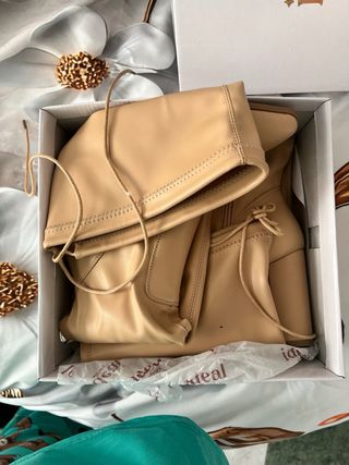 Botas altas tacón beige IDCOM SHOE