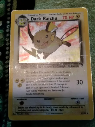 Dark Raichu Carta Pokémon 70 HP