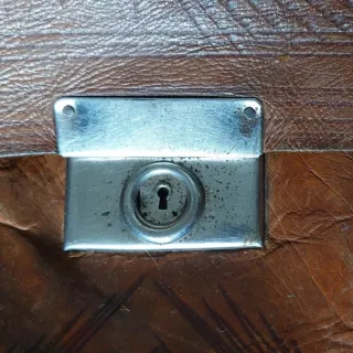 Maletín cuero vintage años 30