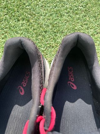 Zapatillas ASICS Mujer Talla 40.5 Negras/Rojas