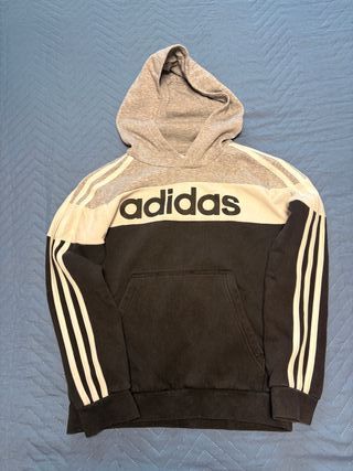 2 Felpe Adidas Bambino 9/10 Anni Grigio