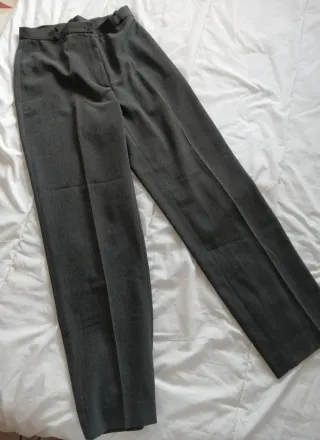 Pantalón Ralph Lauren Gris Talla Alta