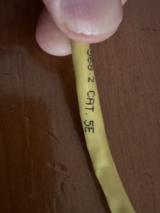 Cable Ethernet RJ45 Amarillo