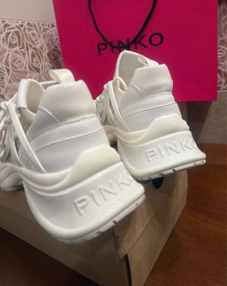 Zapatillas Pinko Cristales Blancas Talla 39