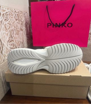 Zapatillas Pinko Cristales Blancas Talla 39