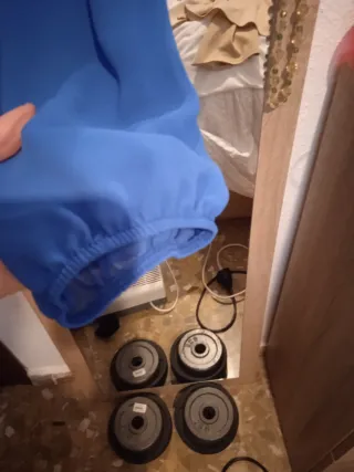 Blusa elegante azul talla única