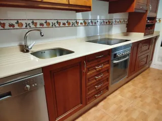 Muebles de cocina de madera maciza