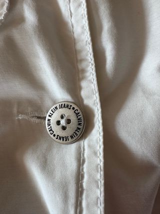 Trench corto Calvin Klein Jeans Bianco Donna