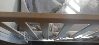 Cuna MICUNA blanca con estrellas