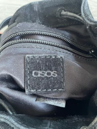 Bolso Saco Ante ASOS Negro