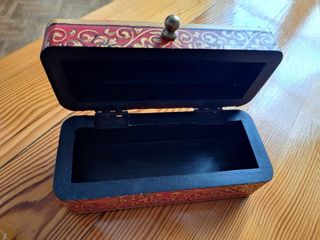 Caja joyero madera decorada