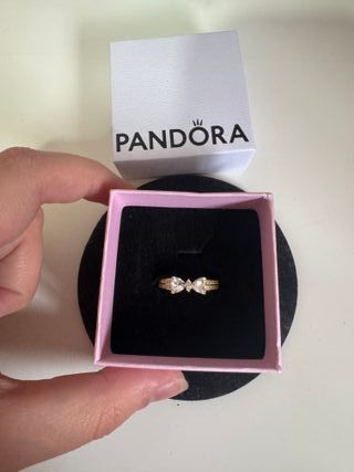 Anillo  dorado doble banda  Lazito Brillante