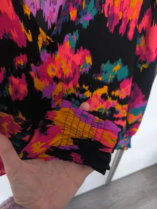 Blusa estampada multicolor