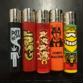 Accendini Clipper - Set 5 pezzi