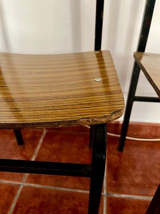 Sillas Vintage Madera y Metal