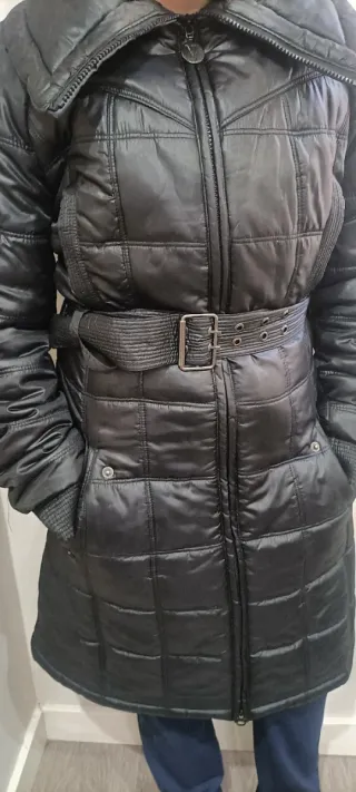 Abrigo largo negro Talla S, 19€!!