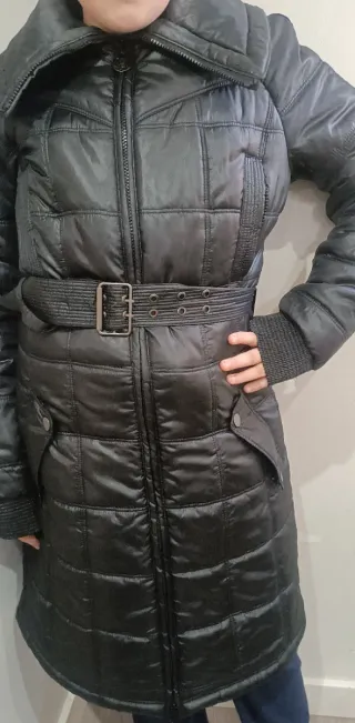 Abrigo largo negro Talla S, 19€!!