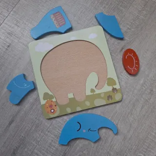 5 Puzzles de madera infantil