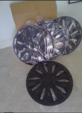 Tapacubos Coche 16 Negro Nuevos