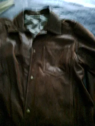 Chaqueta de piel auténtica