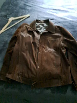Chaqueta de piel auténtica