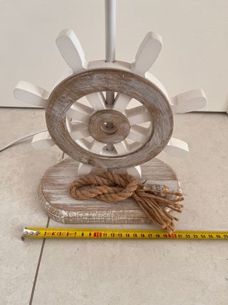 Lampada shabby chic tema mare