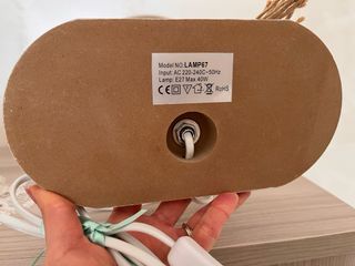 Lampada shabby chic tema mare