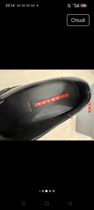 Scarpe Prada Uomo Pelle Nere