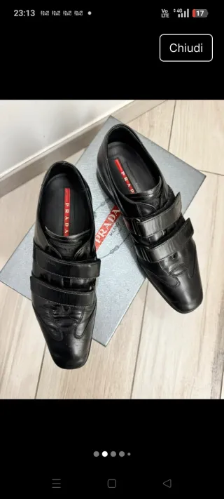 Scarpe Prada Uomo Pelle Nere