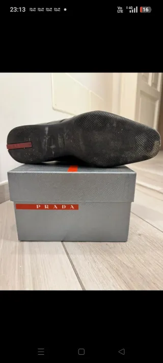 Scarpe Prada Uomo Pelle Nere