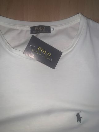Camiseta Polo Ralph Lauren Blanca Talla M