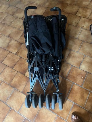 Carrito Gemelar Maclaren twin techno Negro