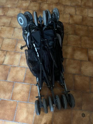 Carrito Gemelar Maclaren twin techno Negro