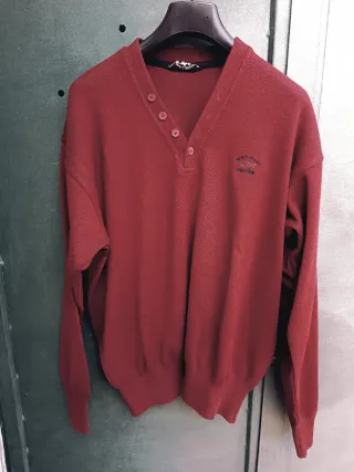 Pullover Paul & Shark Uomo Lana bordeaux L