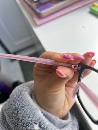 Gafas graduar infantiles negras y rosas